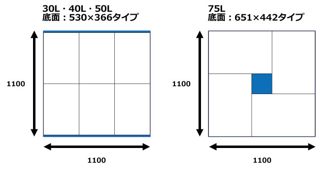 オリコン40B(三甲：551200) イエロー ＜40Lサイズ＞｜スチール棚